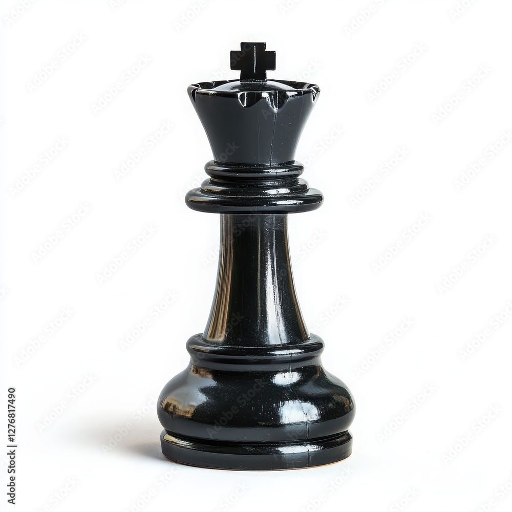 Black Chess piece isolated on white background Black Chess piece isolated on white background
