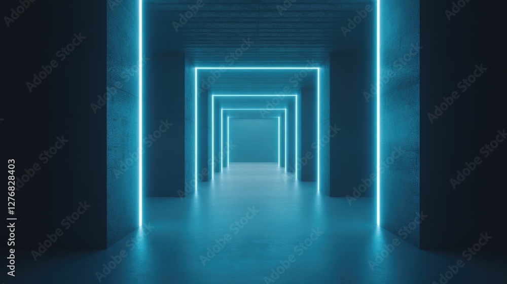 drone shot of futuristic data center with glowing blue servers arranged in perfect symmetry drone shot of futuristic data center with glowing blue servers arranged in perfect symmetry