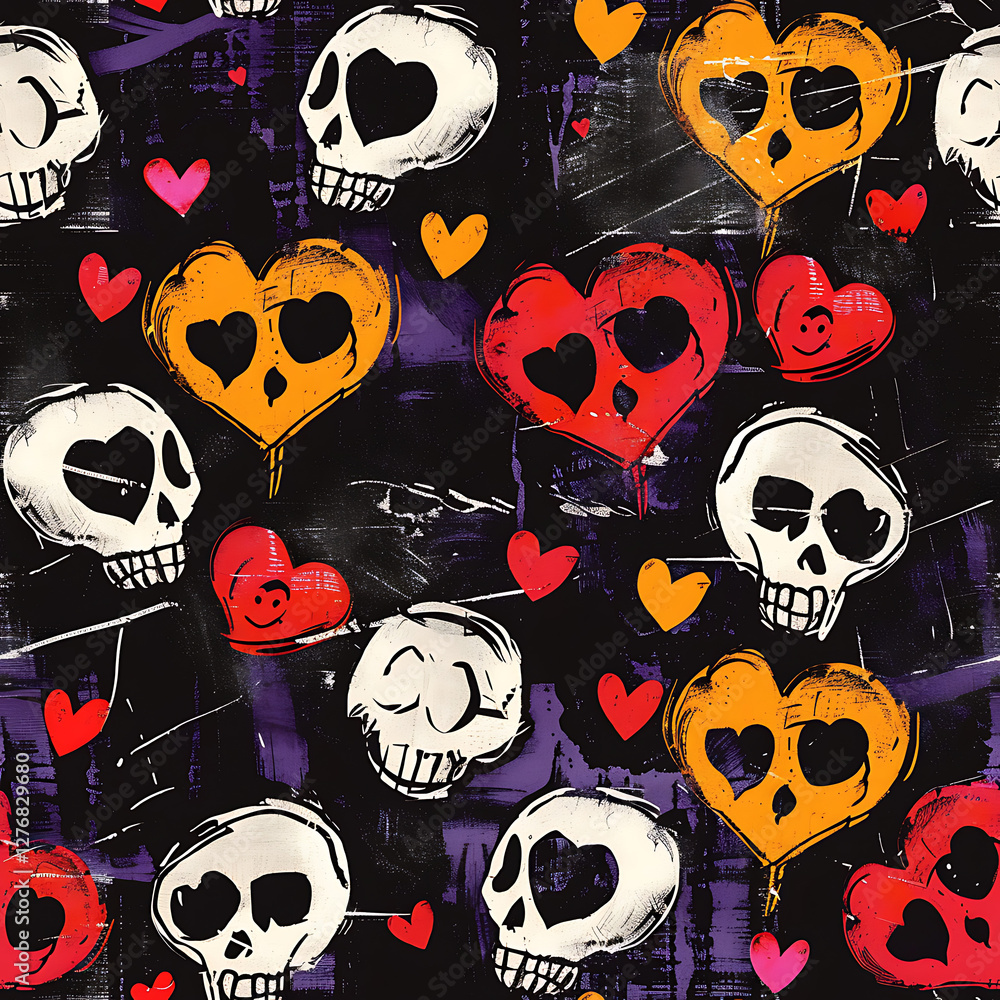 seamless background with hearts seamless background with hearts