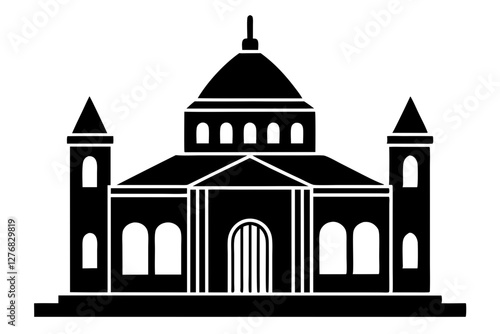 Elegant Synagogue Vector Design for Religious Illustrations
