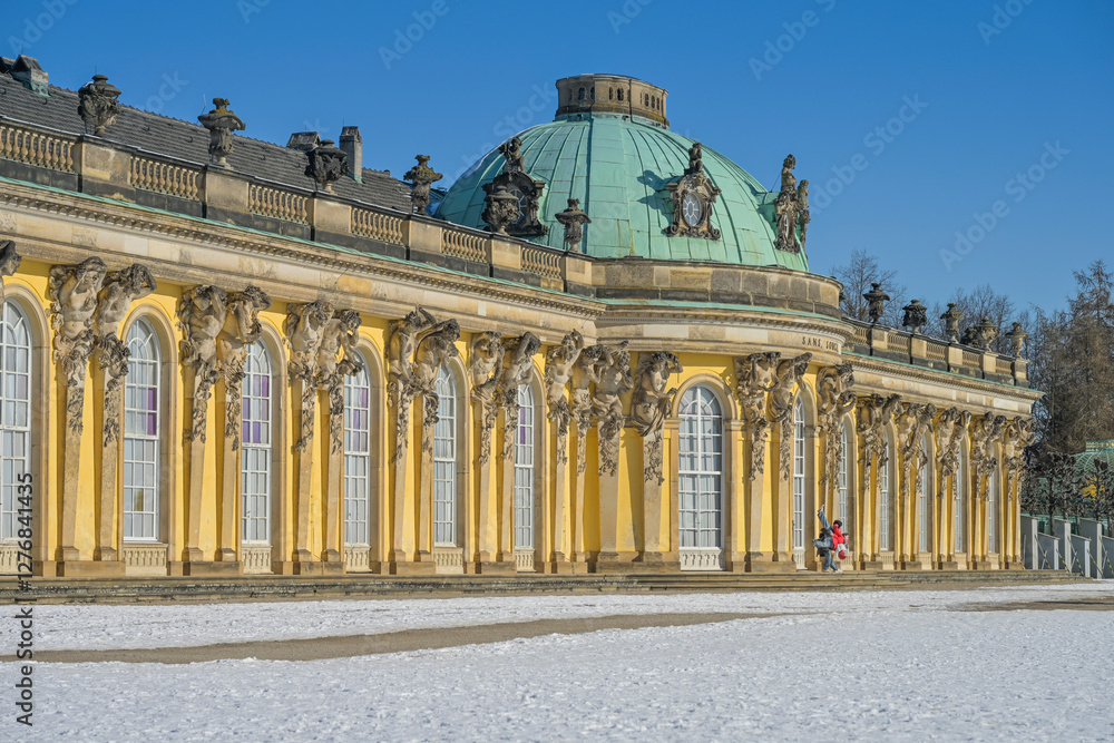 Obraz premium Schloß Sanssouci, Potsdam, Brandenburg, Deutschland