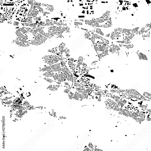 Buildings map of Motherwell Great Britain