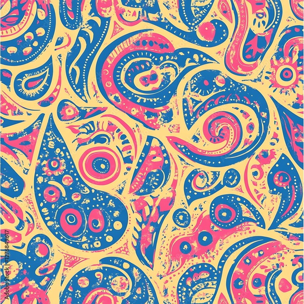 Abstract paisley pattern background Abstract paisley pattern background