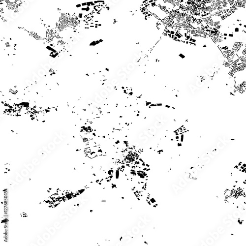 Buildings map of Batley Great Britain