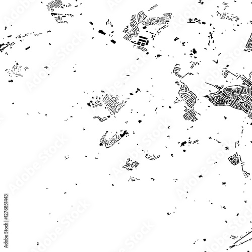Buildings map of Newton Mearns Great Britain