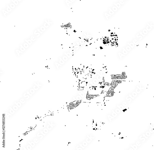 Buildings map of Great Malvern Great Britain photo