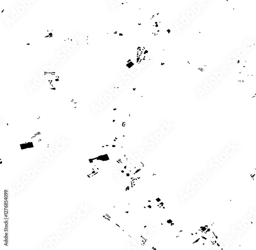 Buildings map of Briton Ferry Great Britain