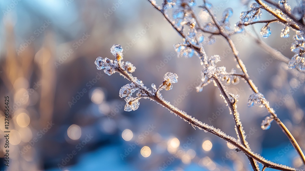 Minimalist Winter Scene with Snow and Frosty Air – Copy Space Included Minimalist Winter Scene with Snow and Frosty Air – Copy Space Included