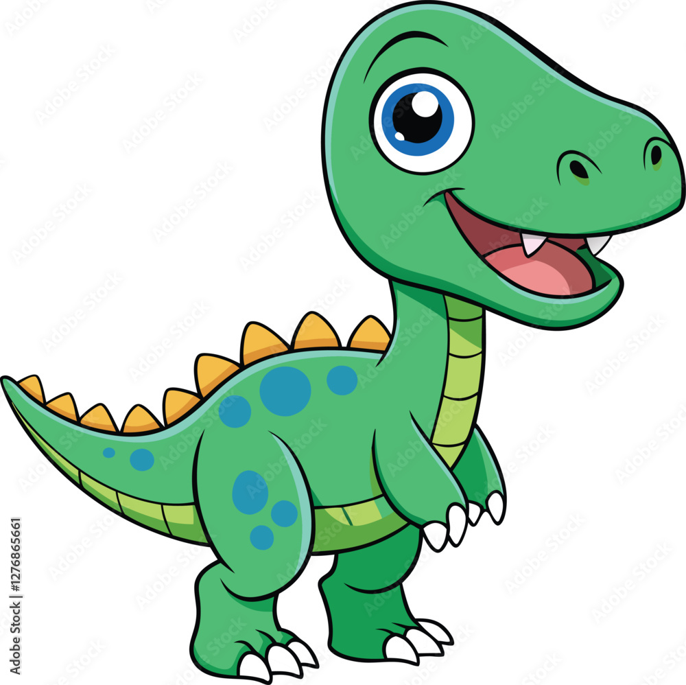 Fototapeta premium Cheerful Dinosaur