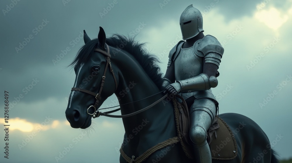 Weathered Silver Knight in Contemplation Weathered Silver Knight in Contemplation