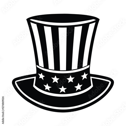 black hat with a bow