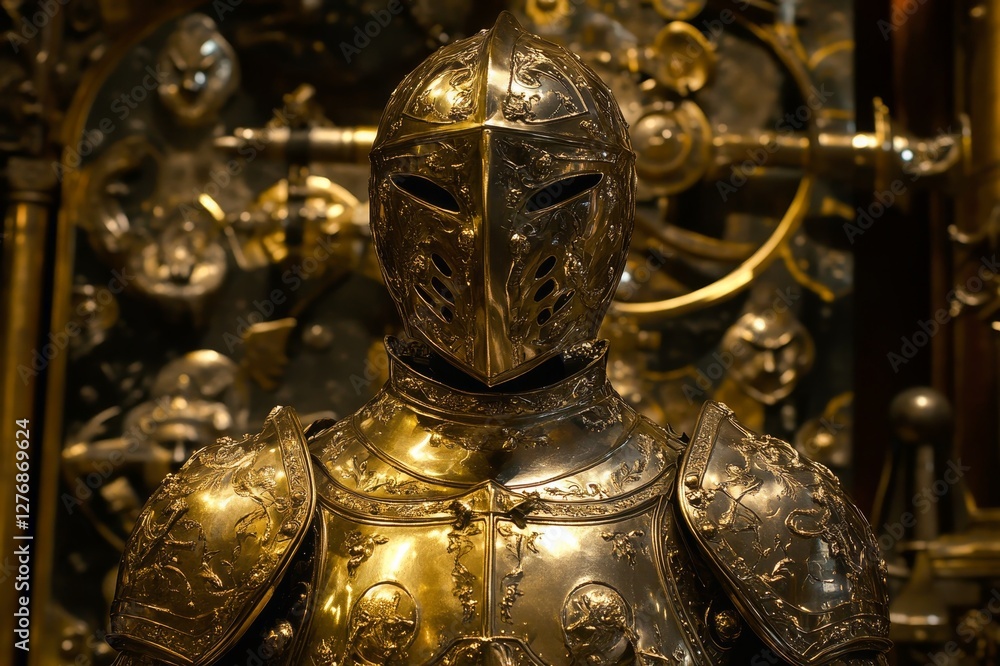 Obraz premium A knight in a shiny armor.