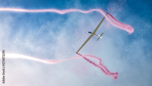 sailplane doing aerobatics