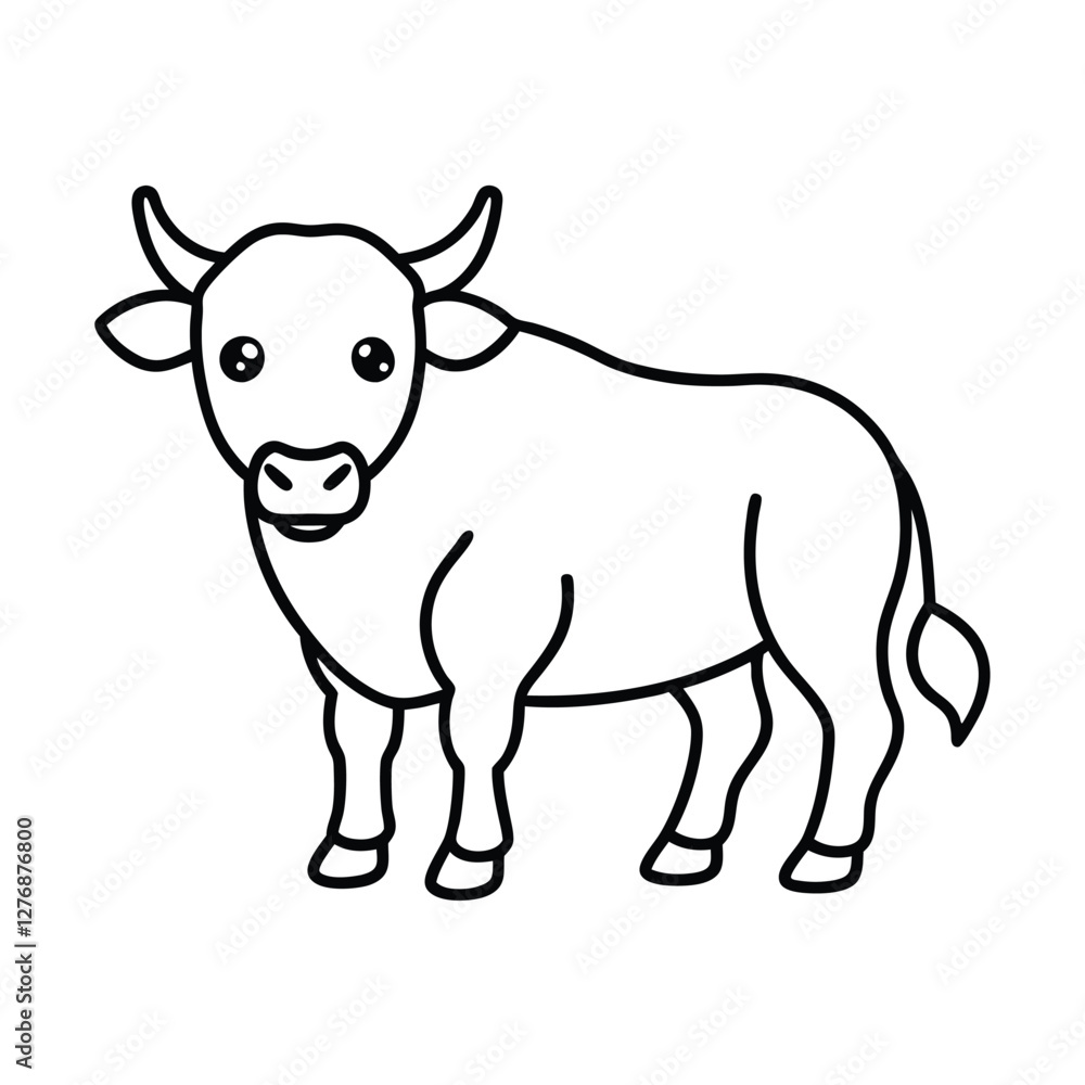 cow cartoon isolated on white cow cartoon isolated on white