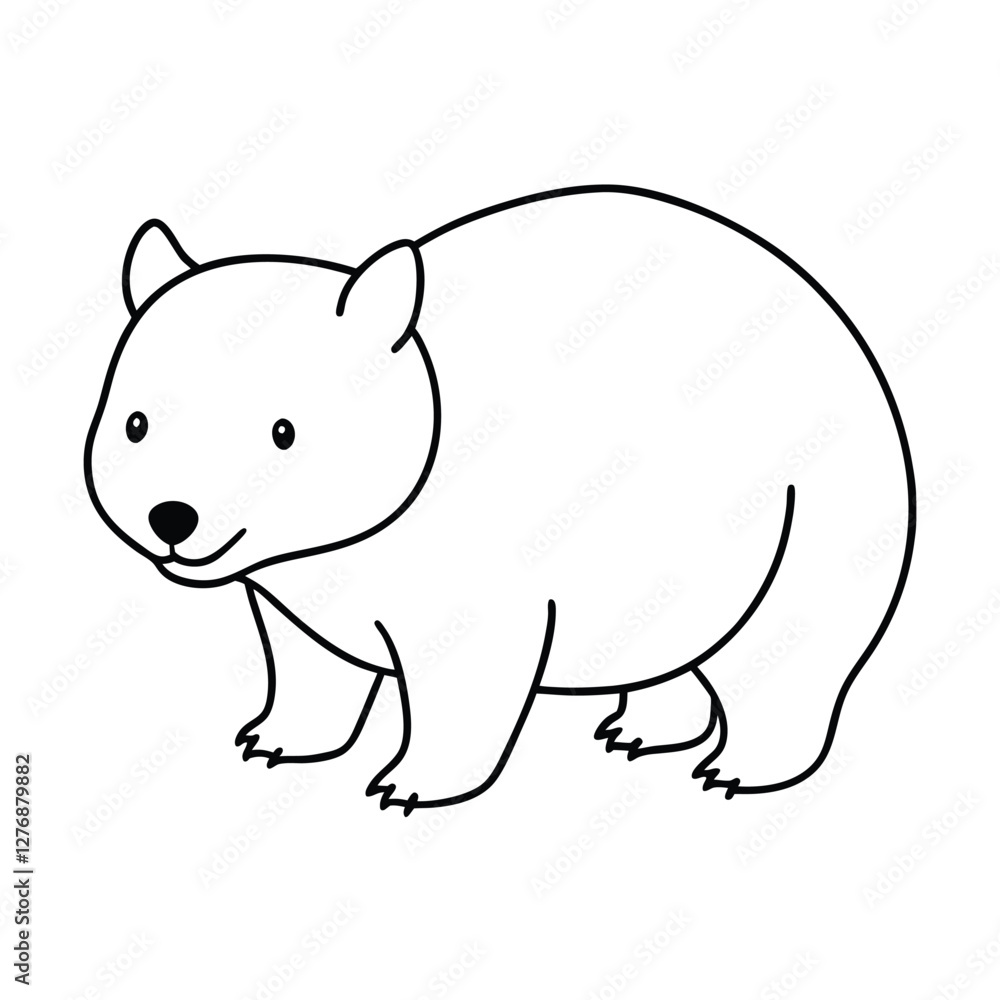Fototapeta premium vector illustration of cartoon rat