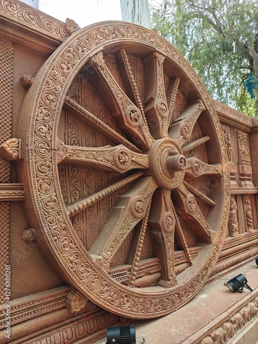 old wooden wheel