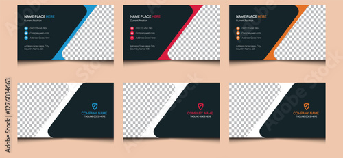 Simple minimal elegant clean editable creative modern real estate name visiting business card design template.