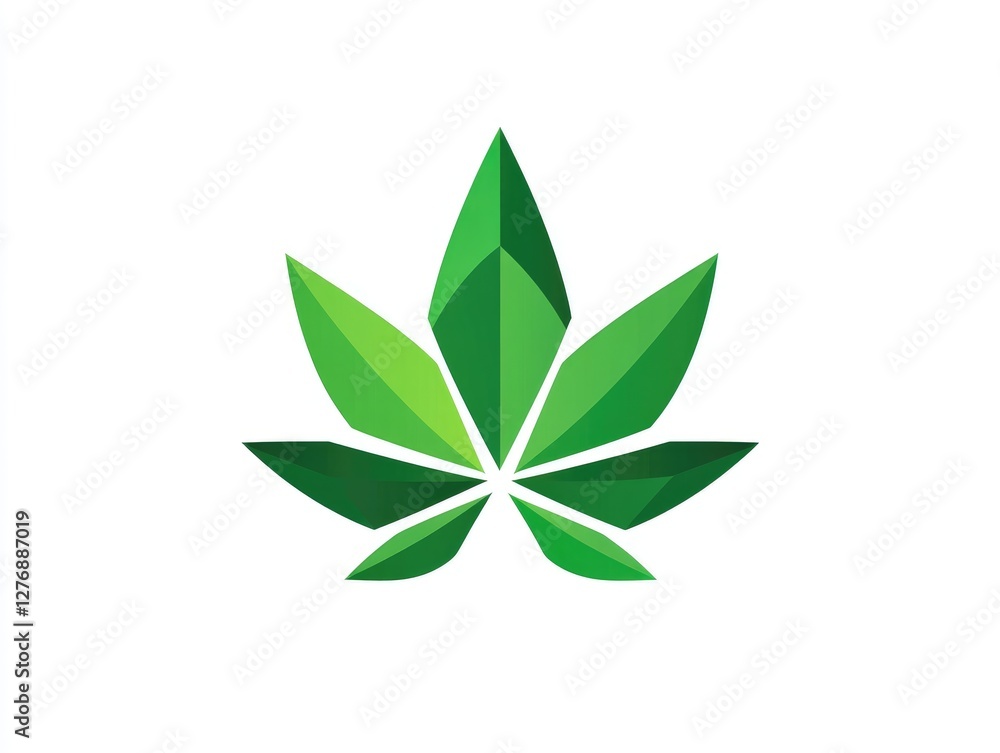 This design illustrates a dynamic green logo featuring multiple stylized leaves, embodying themes of growth, renewal, and a commitment to healthy living and sustainability This design illustrates a dynamic green logo featuring multiple stylized leaves, embodying themes of growth, renewal, and a commitment to healthy living and sustainability
