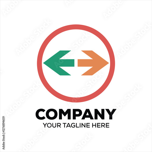 Free Download arrow signal logo, both side arrow image, company logo design and business theme for vector image. monogram logo design for entrepreneur and business identity. - GFXLoad