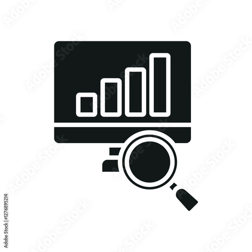 Seo monitoring icon collection .design style with background