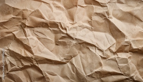 Wallpaper Mural Old pale brown crumpled paper background texture Torontodigital.ca