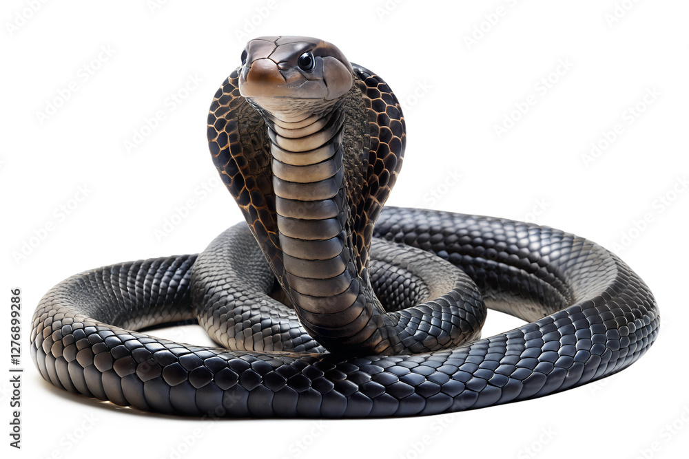 Fototapeta premium snake on white background