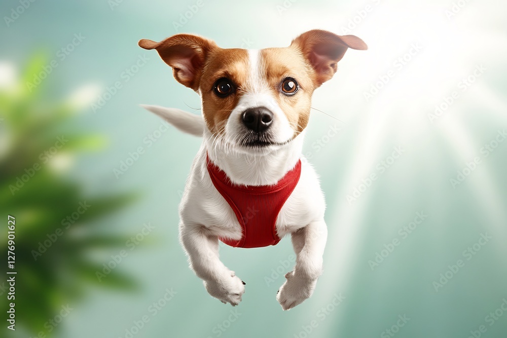 pop art superhero dog flying comic background pop art superhero dog flying comic background