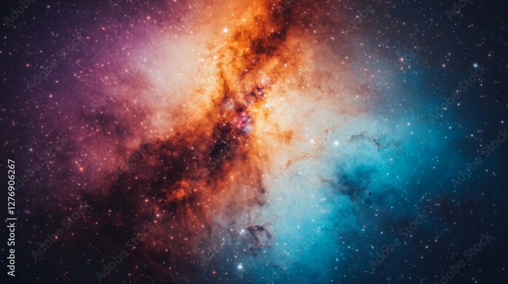 Vibrant Nebulae Symphony in Cosmic Space - Spectacular Celestial Expanse with Luminous Hues and Ethereal Textures Vibrant Nebulae Symphony in Cosmic Space - Spectacular Celestial Expanse with Luminous Hues and Ethereal Textures