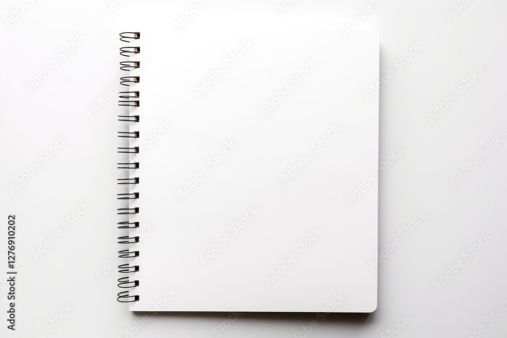 Notebook page white white background. Notebook page white white background.