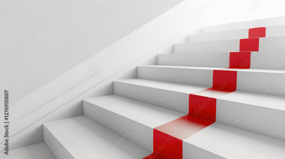 white staircase with red carpet white staircase with red carpet