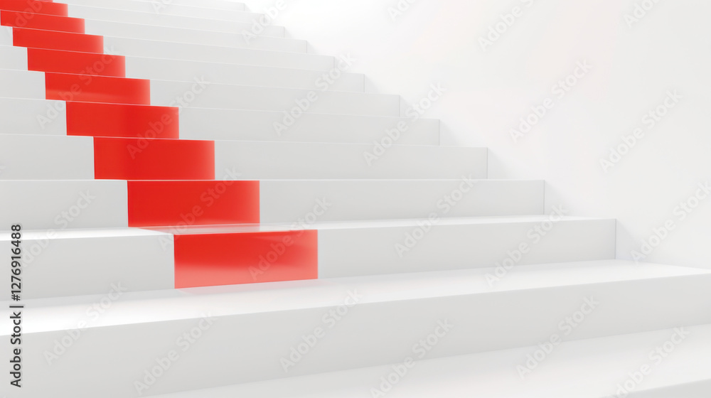 white staircase with red carpet white staircase with red carpet