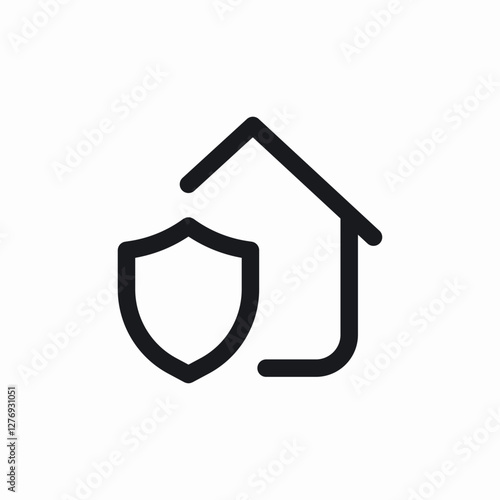 home security icon sign vector