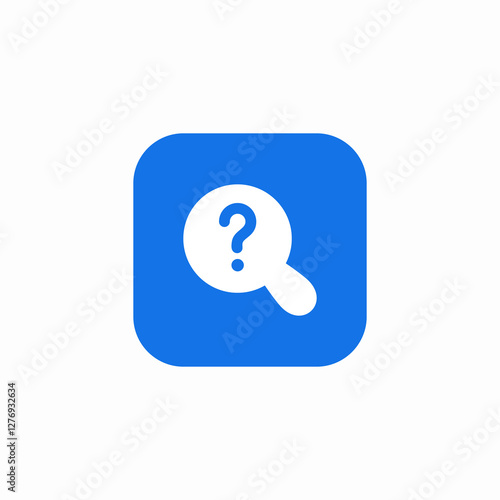 question filter search icon sign vector