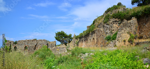 Syedra Ancient City, located in Antalya, Turkey, is an important tourism region. photo