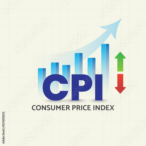 Business man hand hold shopping cart with growth hart of gold coins. Growth of grocery sales. CPI, consumer price index, inflation and economic indicator concept.