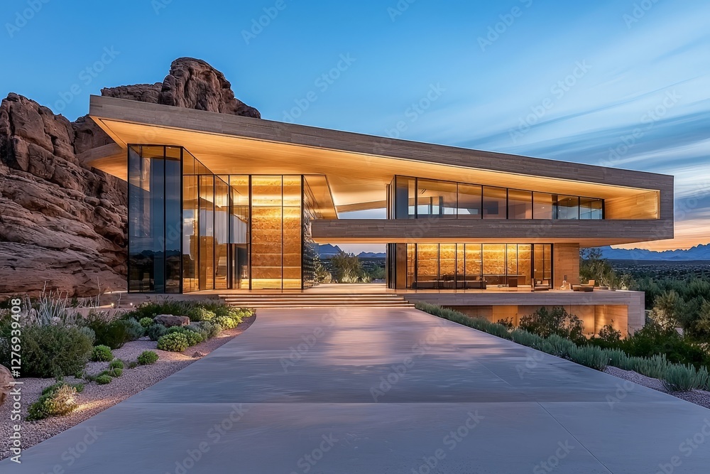 Striking Minimalist Desert Retreat with Modern Architecture Design Striking Minimalist Desert Retreat with Modern Architecture Design