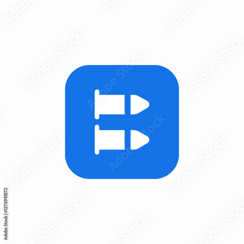 attack bullets icon sign vector