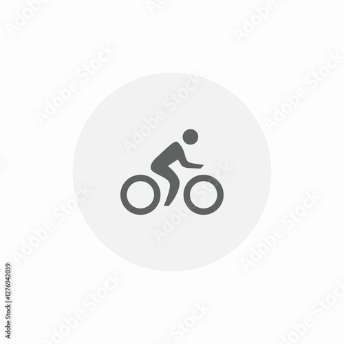 bicycle path icon sign vector