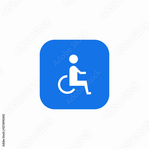 disability facility icon sign vector