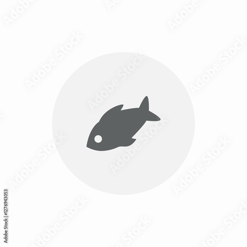 fish food meal icon sign vector