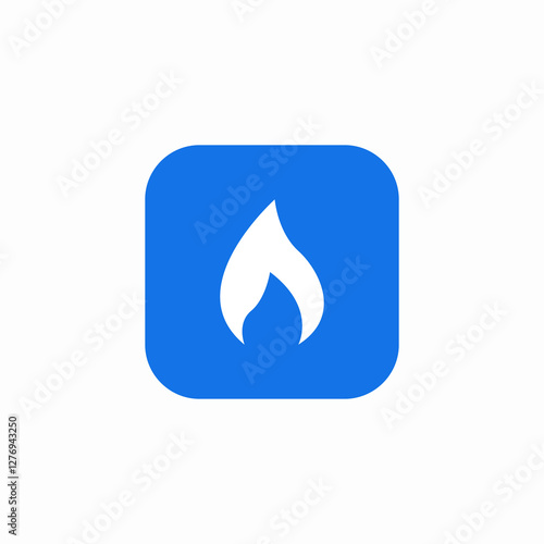 flame ignite icon sign vector