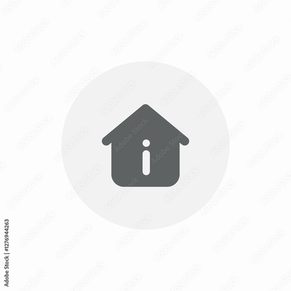 information home page section icon sign vector information home page section icon sign vector