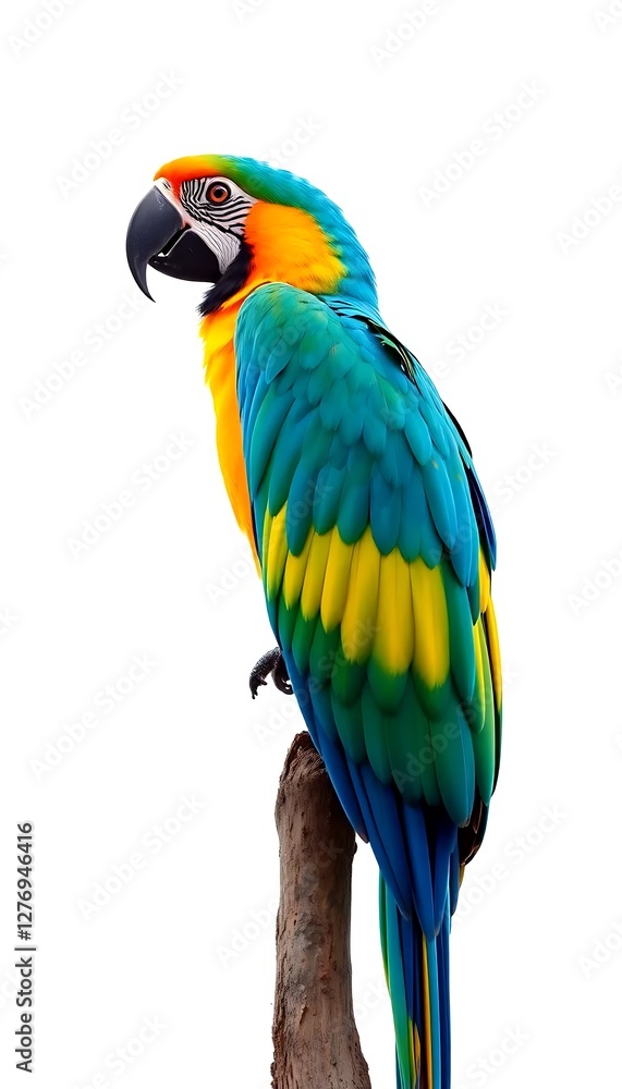 Macaw Side View Full Body Background Macaw Side View Full Body Background