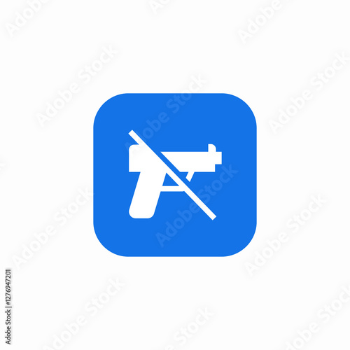 weapons forbidden icon sign vector