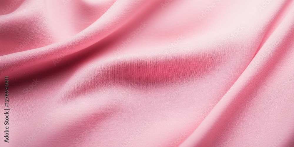 Smooth, luxurious pink silk satin fabric with a soft sheen.