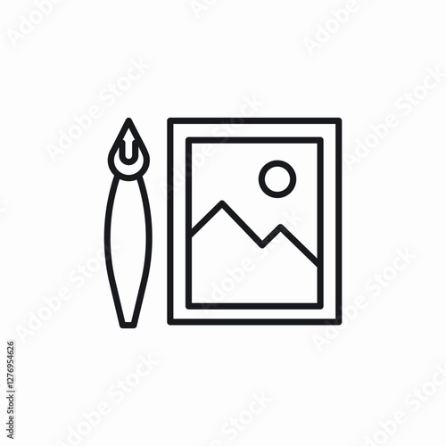 image painting icon sign vector