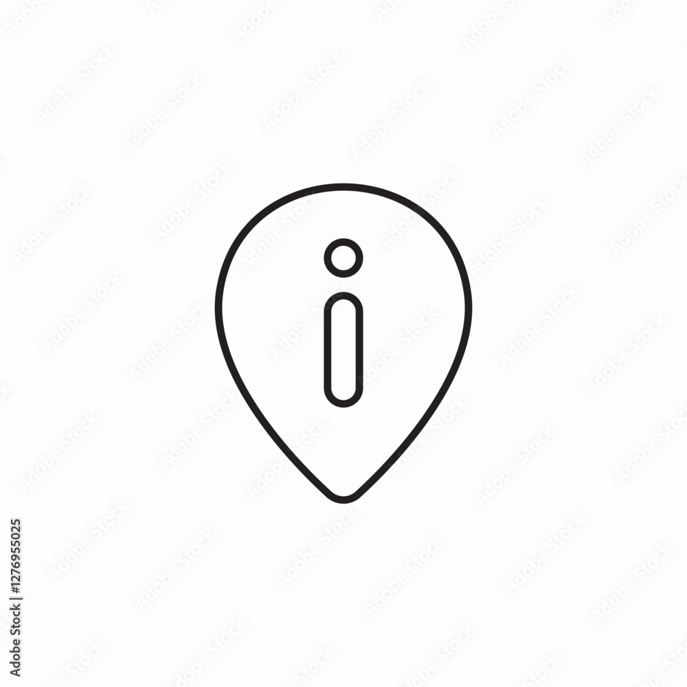 information desk location icon sign vector information desk location icon sign vector