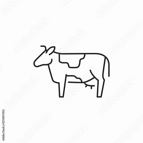 products dairy icon sign vector