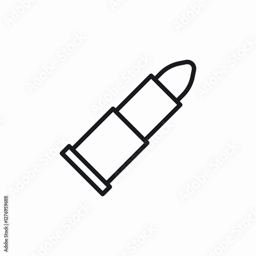 weapon bullet icon sign vector