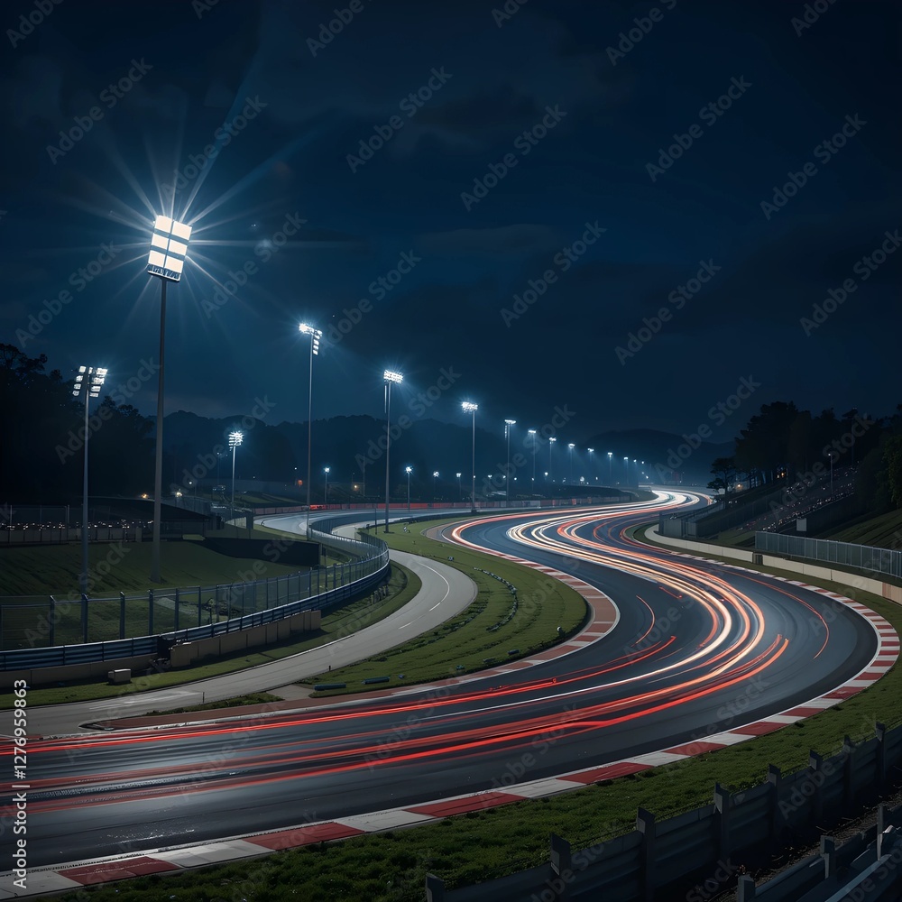 highway at night highway at night
